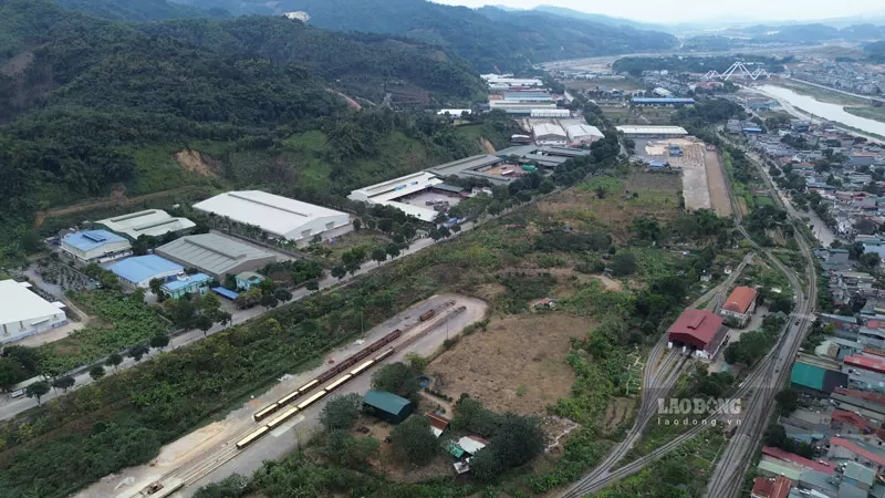 Toàn cảnh khu công nghiệp vừa mở cảng cạn ở Lào Cai