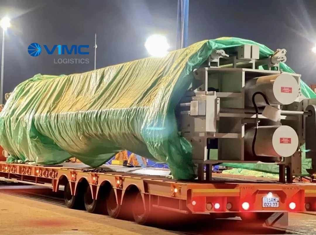 Vận chuyển thành công máy ép bùn tại Cảng Tân Vũ – 05/05/2025